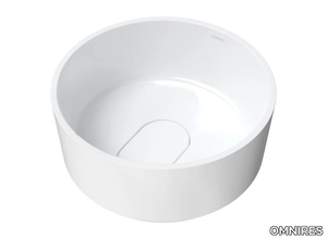 CADENCE M+ CADENCER420 - Round countertop composite material washbasin _ OMNIRES