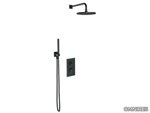 CONTOUR SYSCT11 - Thermostatic shower set with hand shower and overhead shower _ OMNIRES