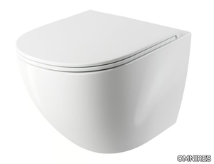 OTTAWA OTTAWAMW - Wall-hung rimless ceramic toilet _ OMNIRES