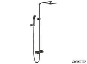 PARMA PM7444 - Wall-mounted shower panel with overhead shower and hand shower _ OMNIRES