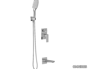 PARMA SYSPMW01 - Recessed wall-mounted bathtub set with hand shower _ OMNIRES