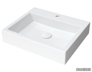 THASOS M+ THASOS500/600/700/1000 - Countertop/wall-mounted composite material washbasin _ OMNIRES