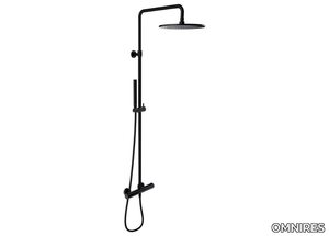 Y Y1244SU - Thermostatic shower panel with overhead shower and hand shower _ OMNIRES