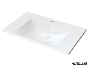 NAXOS M+ NAXOS760 - Inset composite material washbasin _ OMNIRES