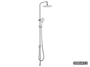 NEVADA SYSNEVADA - Wall-mounted shower panel with overhead shower and hand shower _ OMNIRES