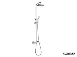 UNI SYSY11/N/6 - Thermostatic shower panel with overhead shower and hand shower _ OMNIRES