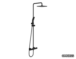 UNI Y1244J - Thermostatic shower panel with overhead shower and hand shower _ OMNIRES