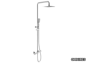 UNI Y1244X/6/K - Thermostatic shower panel with overhead shower and hand shower _ OMNIRES