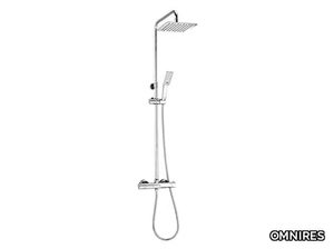 UNI Y1244XM - Thermostatic shower panel with overhead shower and hand shower _ OMNIRES