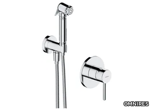 Y SYSYBI1 - 2 hole wall-mounted bidet mixer with spray _ OMNIRES