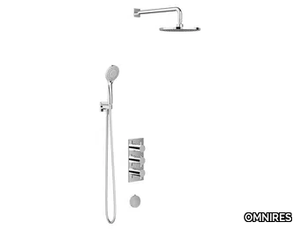 Y SYSYS01X - Thermostatic bathtub set with hand shower and overhead shower _ OMNIRES