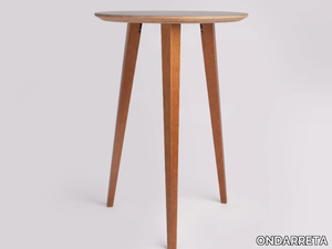 BOB - Round beech high table _ ONDARRETA