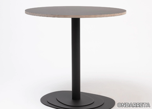 TRIO 75 - Round steel table _ ONDARRETA