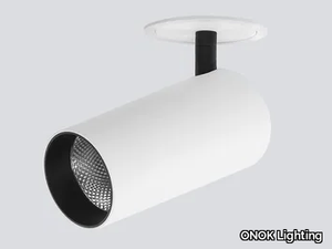FOCUS 80 - LED semi-inset adjustable spotlight _ ONOK Lighting