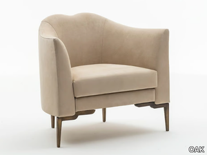 TOSCANINI SC5060 - Fabric armchair with armrests _ OAK