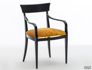 NUOVA SC5029 - Upholstered ash chair with armrests _ OAK