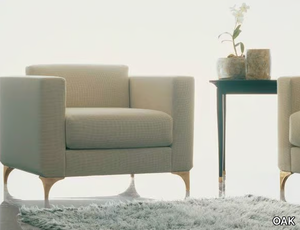 SC1008/P - Fabric armchair with armrests _ OAK