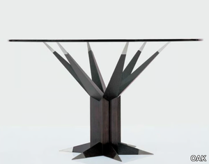 ENERGIA - Wood and glass meeting table _ OAK