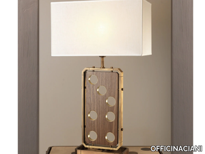 DOMINO - Wooden table lamp _ OFFICINACIANI