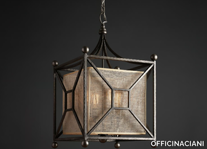 QUATTRO - Contemporary style iron pendant lamp _ OFFICINACIANI