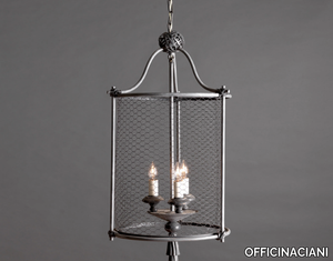 RETE - Wrought iron pendant lamp _ OFFICINACIANI