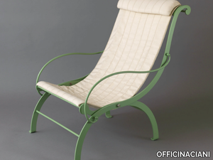 RIVIERA - Stainless steel garden armchair with armrests _ OFFICINACIANI
