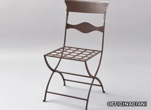 DUE LAMIERE - Stainless steel garden chair _ OFFICINACIANI