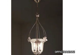 EDERA - Glass and iron pendant lamp _ OFFICINACIANI