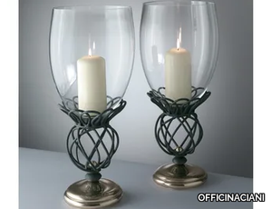 TONDINI - Glass and iron candle holder _ OFFICINACIANI