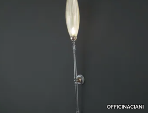 TORCETTA AMBRA - Glass and iron wall lamp _ OFFICINACIANI