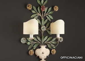 VASO FIORITO - Wrought iron wall light _ OFFICINACIANI