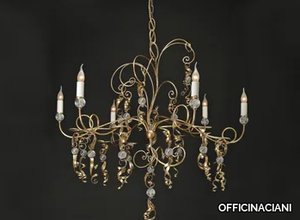 RICCIOLI - Iron chandelier with crystals _ OFFICINACIANI