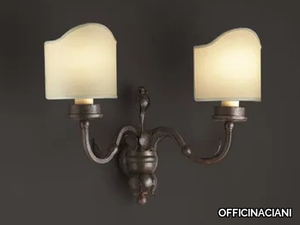 FOGLIE FORGIATE - Iron wall light _ OFFICINACIANI