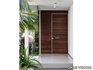 TEKNO - Safety entry door with Teak _ OIKOS VENEZIA