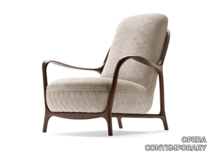 CALLAS - Fabric armchair with armrests _ OPERA CONTEMPORARY