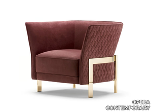 COSMO - Upholstered fabric armchair with armrests _ OPERA CONTEMPORARY