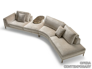 FERDINAND - Curved fabric sofa _ OPERA CONTEMPORARY