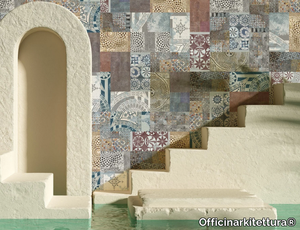 PROGETTO PATCHWORK - Indoor ultra thin laminated stoneware wall tiles _ Officinarkitettura®