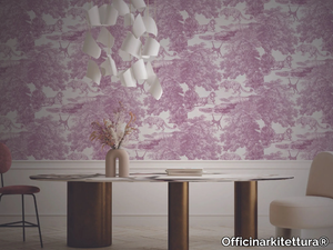 TOILE DE JOUY MAGENTA - Wallpaper / wall tiles _ Officinarkitettura®