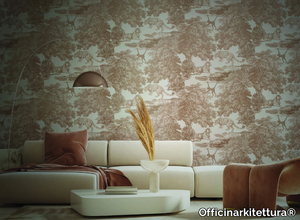 TOILE DE JOUY SEPPIA - Wallpaper / wall tiles _ Officinarkitettura®