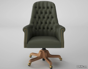 ART&MOBLE - Height-adjustable leather executive chair _ Ofifran