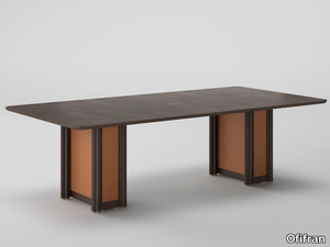 ARTDECO - Rectangular wood veneer meeting table _ Ofifran