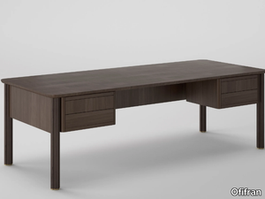 ARTDECO - Rectangular wood veneer workstation desk _ Ofifran