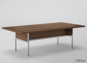 GALLERY - Rectangular wood veneer meeting table _ Ofifran