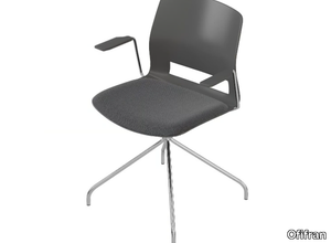 EASY - Trestle-based polypropylene office chair _ Ofifran