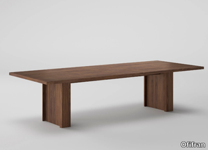 FREEPORT - Rectangular wood veneer meeting table _ Ofifran