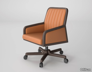 ILIUS - Swivel leather office chair _ Ofifran