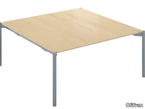 TERRA - Steel and wood meeting table _ Ofifran