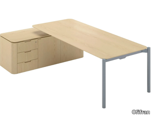 TERRA - MDF executive desk with shelves _ Ofifran