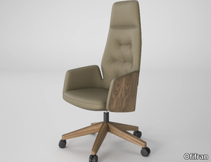 CHANNEL - High-back leather executive chair _ Ofifran